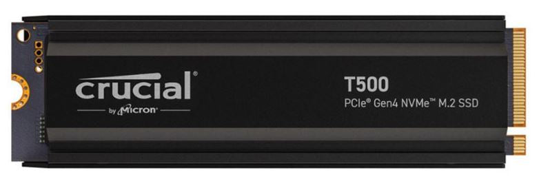 Crucial T500 4TB PCIe Gen4 NVMe M.2 SSD with Heatsink