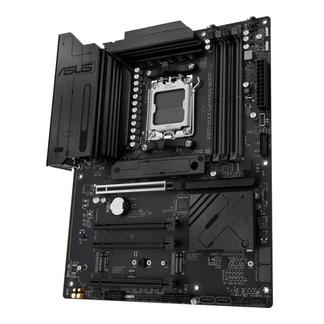 ASUS X870 MAX GAMING WIFI7 ATX AMD AM5 Motherboard 4x DDR5 256GB PCIe 5.0 3x M.2 Wi-Fi 7 Bluetooth 5.4 2.5GbE USB4