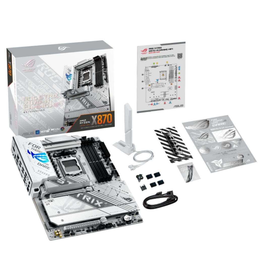 ASUS ROG STRIX X870-A GAMING WIFI ATX AMD AM5 Motherboard DDR5 192GB PCIe 5.0 4x M.2 Wi-Fi 7 HDMI DP