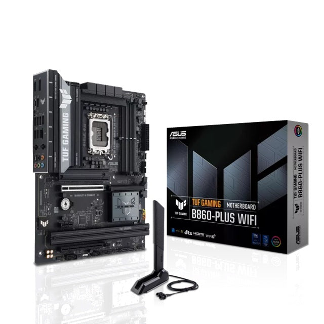 ASUS TUF GAMING B860-PLUS WIFI ATX Intel B860 LGA1851 Motherboard — DDR5 Wi-Fi 7 PCIe 5.0 3xM.2