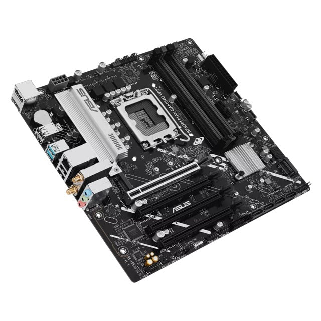 ASUS B760M MAX GAMING WIFI Micro-ATX Intel B760 LGA1700 Motherboard — DDR5 Wi-Fi 6 PCIe 5.0 3xM.2 192GB