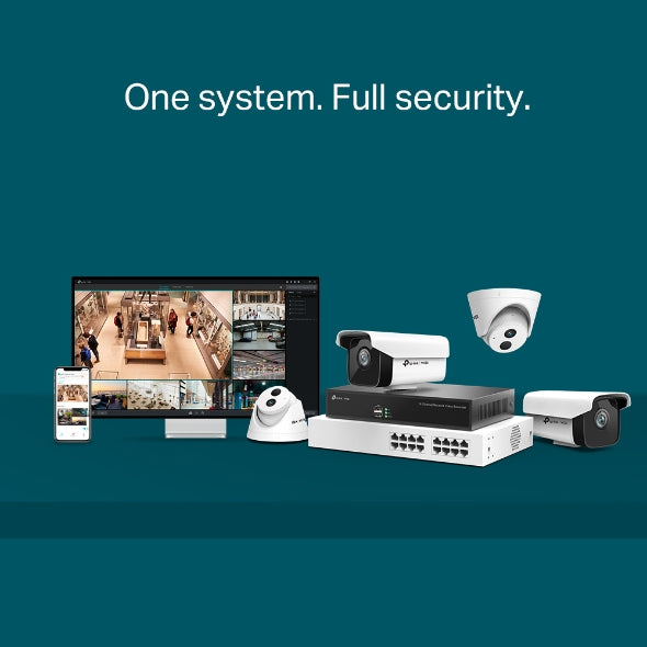 TP-Link VIGI NVR1016H 16 Channel Network Video Recorder — 24/7 Recording Up to 10TB Up to 8MP (HDD Not Included)