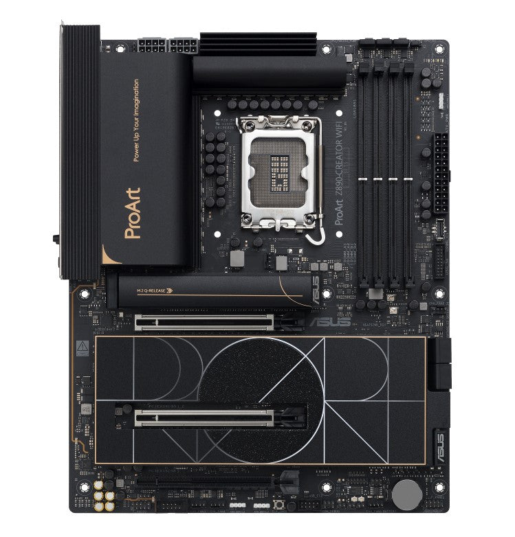 ASUS ProArt Z890-CREATOR WIFI ATX Intel Z890 LGA1851 Motherboard — DDR5 Wi-Fi 7 5xM.2 3x Thunderbolt 4 12.5GbE
