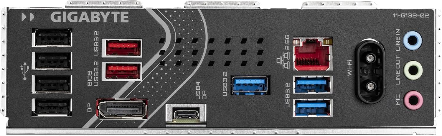Gigabyte Z890 EAGLE WIFI7 P ATX Intel Z890 LGA1851 Motherboard — DDR5 Wi-Fi 7 4xM.2 USB-C PCIe 5.0