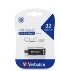 Verbatim 32GB USB Type-C USB 3.2 Flash Drive – Black