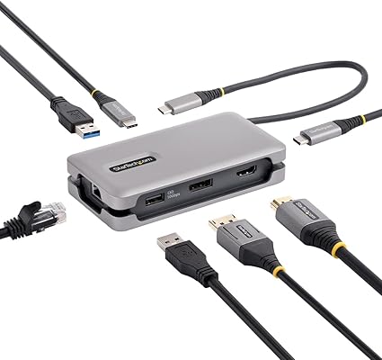 StarTech 10-in-1 USB-C Laptop Dock with 4K HDMI 60Hz