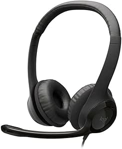 Logitech H390 USB Wired Headset with Noise-Cancelling Mic
