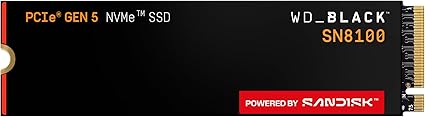 WD Black SN8100 1TB PCIe Gen5 NVMe M.2 2280 SSD