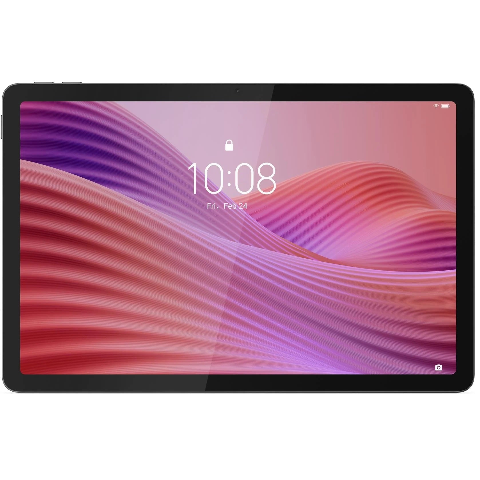 Lenovo Tab 10.1" Wi-Fi 4GB 128GB Android Tablet Luna Grey with Clear Case — FHD+ 8MP 5100mAh