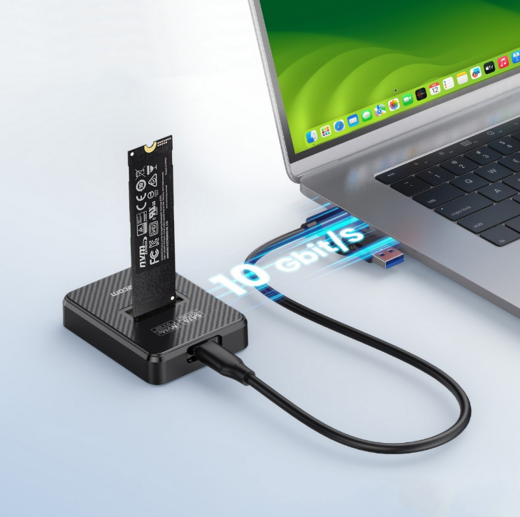 Simplecom SD511 M.2 SSD Docking Station NVMe SATA Dual Protocol USB 3.2 Gen2 10Gbps USB-C