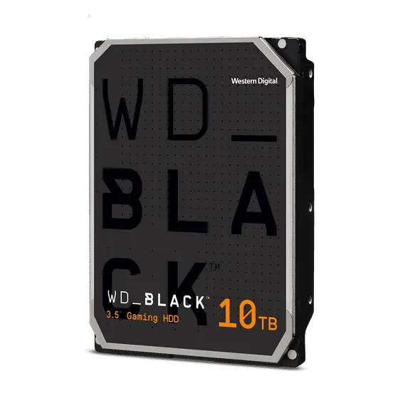 Western Digital WD Black 10TB 3.5" HDD SATA 6Gb/s 7200RPM 512MB Cache CMR Tech Gaming 5yrs Wty