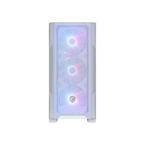 MSI MAG FORGE M100R White Micro-ATX Case USB 3.2 Audio 4x PCI-E Slots 2x 2.5" 2x 3.5" Bays