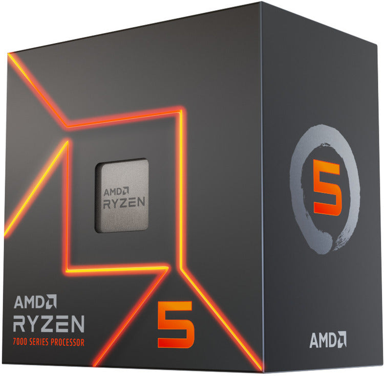 AMD Ryzen 5 7600 6-Core AM5 5.1GHz Desktop Processor with Wraith Stealth Cooler