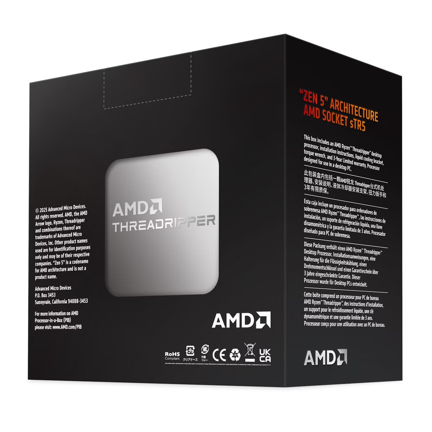 AMD Ryzen Threadripper 9980X 64-Core sTR5 5.4GHz HEDT Processor — Tray