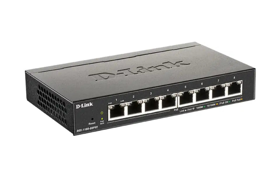 D-Link 8-Port Smart Managed PoE Switch