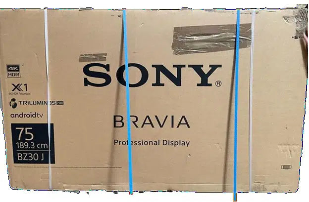 Sony Bravia BZ30J 75" Pro Display. Carton Damaged Stock, 3 Year Warranty
