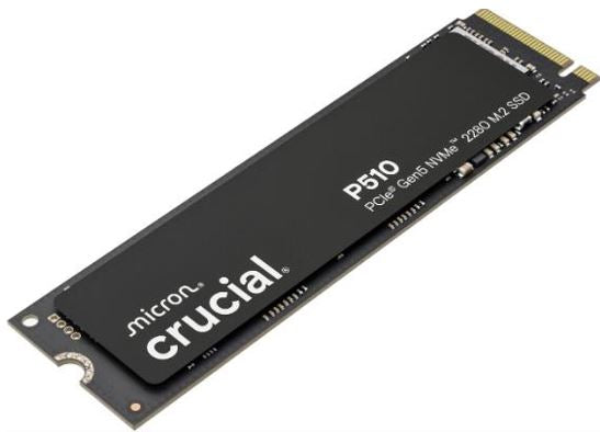 Crucial P510 2TB M.2 2280 PCIe Gen5 NVMe SSD — 10000MB/s Read 8700MB/s Write 5YR
