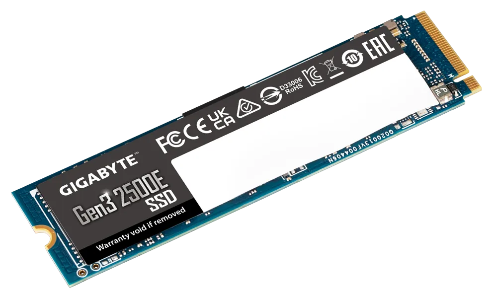 Gigabyte G325E 500GB M.2 2280 PCIe 3.0 x4 NVMe SSD — 2300MB/s Read 1500MB/s Write 3YR