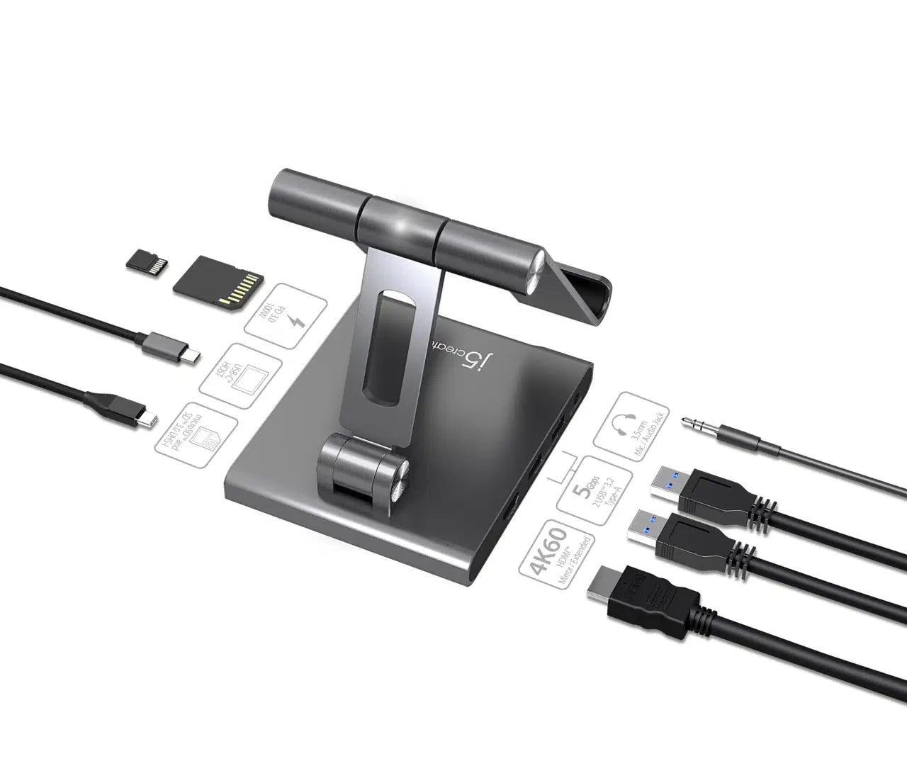 J5create Multi-Angle Stand & iPad Dock