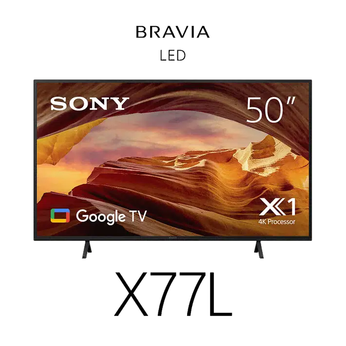 Sony Bravia X77L 50" Google TV. Refurbished Stock, 3 Year Warranty