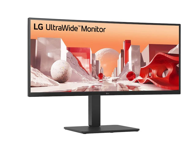 LG 34" UltraWide WQHD Curved IPS Monitor 3440x1440 sRGB 99% HDR10 USB-C 90W Webcam Mic Speakers Adj Stand