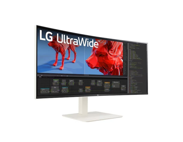LG 38" UltraWide QHD+ Curved Nano IPS Monitor 3840x1600 HDR600 DCI-P3 98% 144Hz USB-C KVM Adj Stand