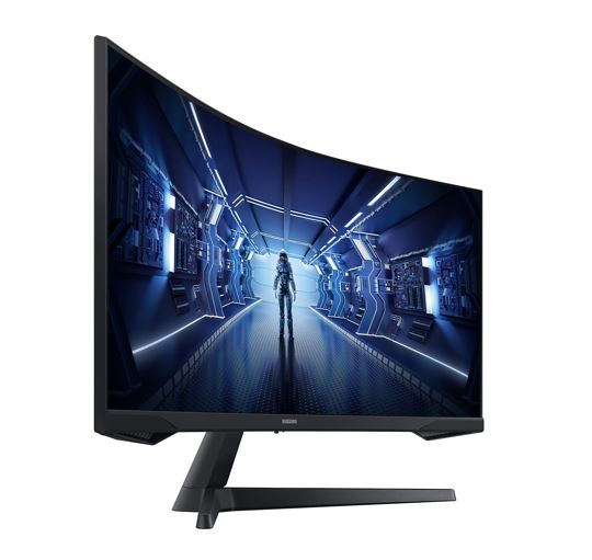 Samsung 34" Odyssey G55T WQHD 1000R Curved 3440x1440 21:9 165Hz 1ms FreeSync VA DP HDMI Gaming Monitor 3YR