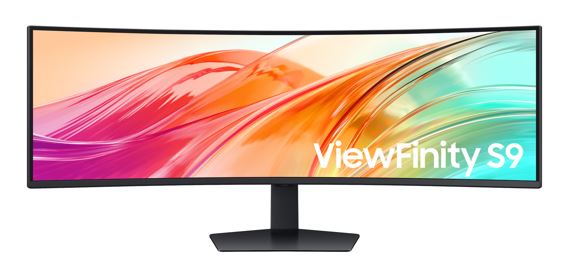 Samsung 49" ViewFinity Dual QHD Ultrawide Monitor 5120x1440 32:9 1000R DisplayHDR 400 USB-C DP HDMI LAN Speakers HAS