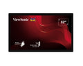 ViewSonic TD3207 32" FHD 10-Point PCAP Open Frame Touch Monitor 24/7 HDMI DP RS232 Kiosk IP54 Front