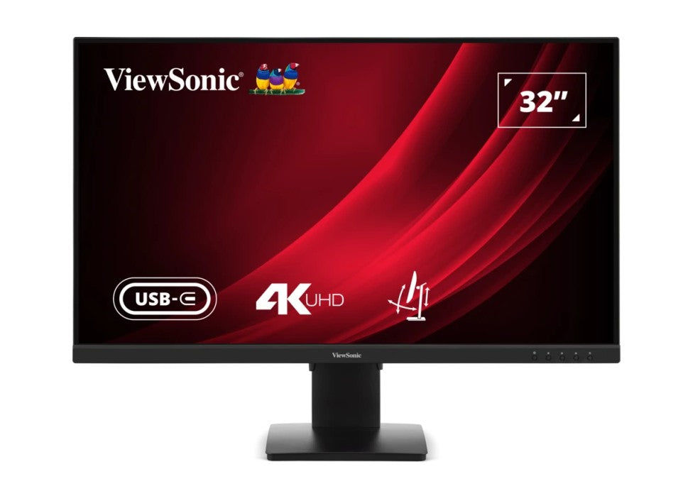 ViewSonic VG3208U-4K 32" 4K UHD VA Business Monitor USB-C DP Height Adjust 3Y Advance Replacement