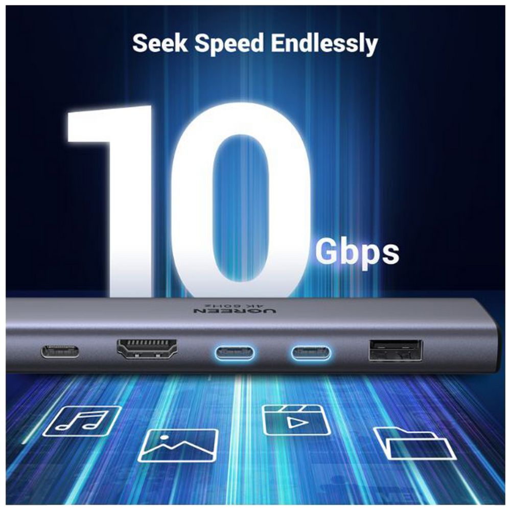 Ugreen 7-in-1 USB-C Hub with 4K HDMI and 100W PD