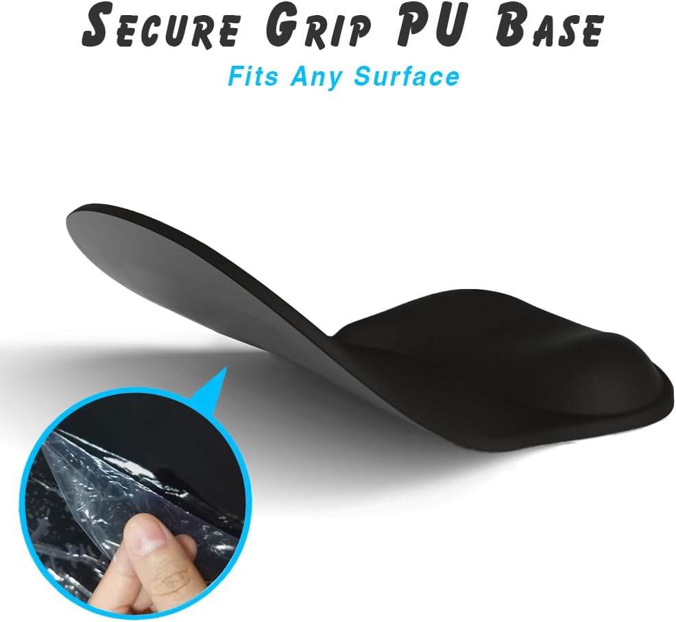 Gel Wrist Rest Mouse Pad - Ergonomic Office Mouse Pad with Wrist Support - Non-Slip Design Desktop Accessory Pad for Home & Game Decoration (06 Purple Gradient)