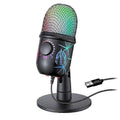 RGB USB Condenser Microphone - Gaming Laptop Recording Microphone