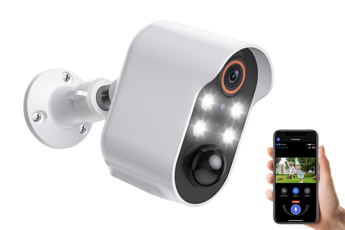 Security Cameras Wireless Outdoor Home Indoor Camera with Color Night Vision Motion Detection -Black