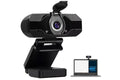 1080P Full HD USB Webcam with Microphone for PC Desktop and Laptop