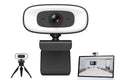 4K Webcam with Ring Light Built in Microphone and Tripod for Video Conferencing