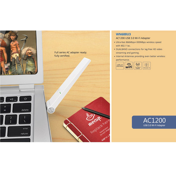AC1300 Dual Band Wi-Fi USB 3.0 Adapter