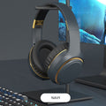 JR H6 Foldable Bluetooth 5.3 Wireless Headphone Over Ear Active Noise Cancelling Deep Bass Headset (Navy Blue)
