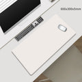 Beige Premium Large Silicone Mouse Pad - Non-Slip, 600x300mm for Office and Gaming