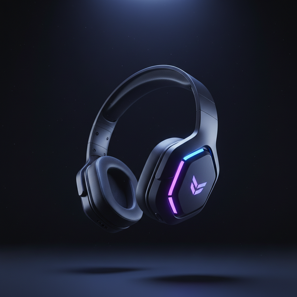 Headset with microphone for office and gaming