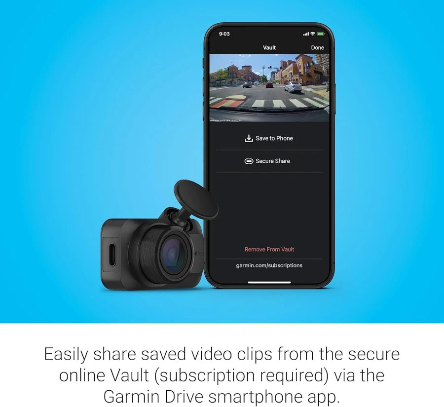 Garmin Dash Cam Mini 3 Full HD 1080p Compact Dashcam